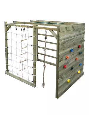 Parque Infantil de Madera con Zona de Escalada - Atlantis