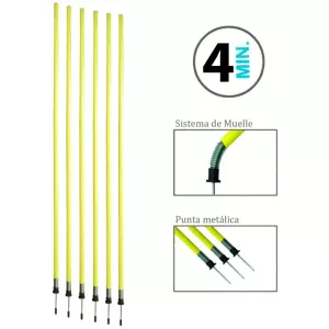 Pica Slalom Punta de Acero y Muelle Zastor SPOL-PRO 1,60M CON MUELLE DE PVC