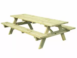 Picnic table Ruby 24 autoclave verde 239x161x72cm