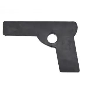 PISTOLA DE GOMA NEGRA ENTRENAMIENTO