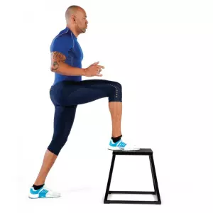 Plataforma de salto metálica. Plyo box grande,PLIOMETRICO ALTURA 61 CM