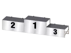 Podium Doble Estandar plegable