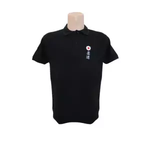 POLO NEGRO CON KANJI DE JUDO
