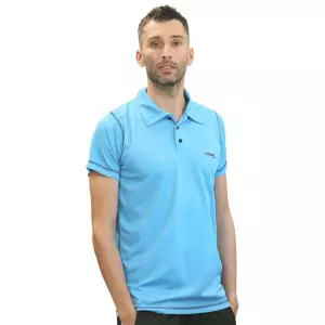 POLO SOFTEE ADVANCE NIÑO - AZUL FLUOR, 6 AÑOS#