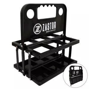 Portabotellas Plegable Zastor MOE-6 Botellas negro/rojo