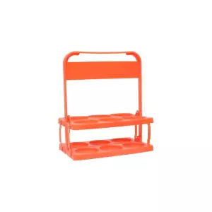 PORTABOTELLAS PVC BASICA  6UDS - CORAL