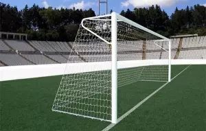 JUEGO PORTERIAS FUTBOL 7-6X2 ALUMINIO 120X100MM TRASLADABLE SIN RED