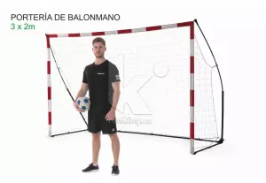 PORTERIA KICKSTER PORTATIL BALONMANO/FUTBOL SALA 2,4X1,7 M
