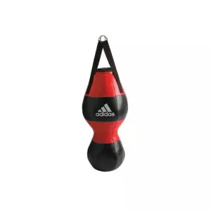 SACO BOXEO ADIDAS "UPPERCUT DOUBLE" NEGRO-ROJO ADIBAC28#