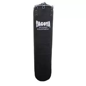 Saco de boxeo de piel artifical (relleno), con cadenas.100/120/150/180x40
