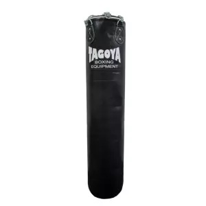 Saco de boxeo en piel de alta calidad (relleno), con cadenas. 150/180 CM 40cm ancho,diametro