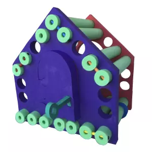 CASA PEQUEÑA DE FOAM. 92X86X100 CM PISCINAS