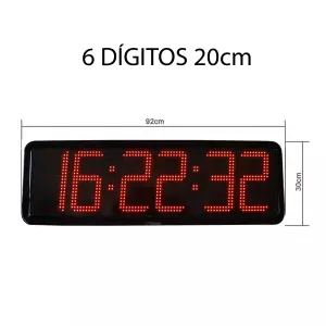 Reloj digital 6D/20. PISCINAS