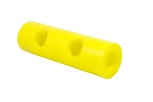 CONECTOR CHURROS DOBLE. AMARILLO.