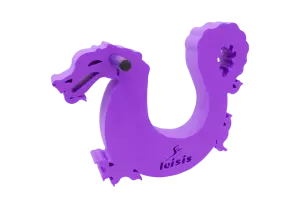 DRAGÓN CON CARGA DE EVA. 43 X 52,5 X 8 CM. FABRICADO CON FLG-E tapiz flotante