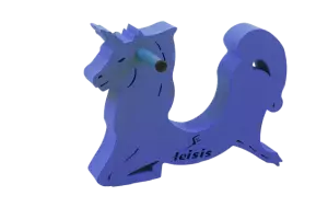 UNICORNIO CON CARGA DE EVA. 43 X 50 X 8 CM. FABRICADO CON FLG-E.  EN STOCK