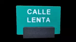 SEÑALIZADOR DE CALLE LENTA PISCINAS