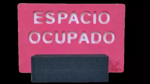 SEÑALIZADOR DE CALLE ESPACIO OCUPADO PISCINAS