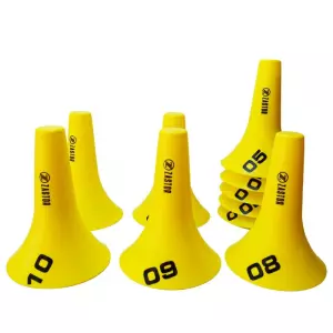 Set 10 Conos 23cm Numerados Zastor Flut-10N