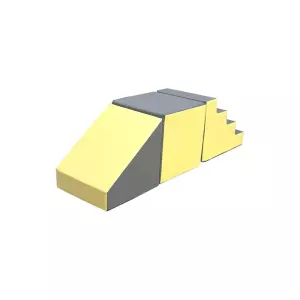 SET FIGURAS N 3 (ESCALERA, CUADRADO, RAMPA)  - AMARILLO/GRIS, 60 CM