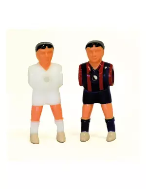 Set Jugadores de Futbolín con Piernas Separadas Blanco vs Azulgrana