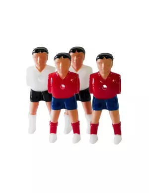 Set Jugadores de Futbolín con Piernas Separadas España Alemania plastico