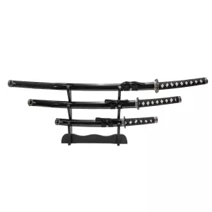 SET KATANA 3UDS. NEGRO