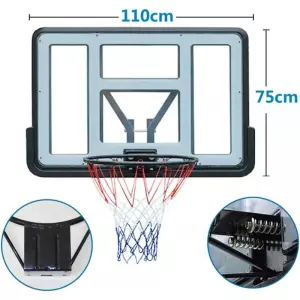 Set tablero basket SWISH 110x75 cm con soporte preguntar stock