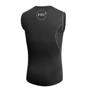 Camiseta técnica sin mangas hombre Silver AG101 ESGRIMA