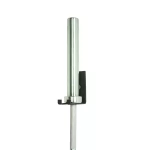 Soporte pared individual BARRA-Soporte vertical de pared para barras olímpicas