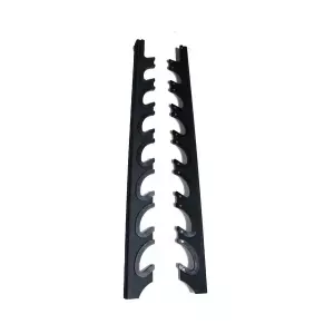 Soporte de pared para 8 barras olímpicas