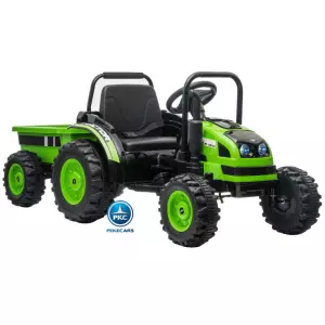 TRACTOR ELECTRICO PEKETRAC 4100 12V 2.4G VERDE