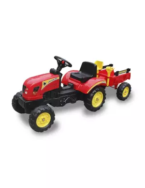 Tractor a pedales Go Kart para niños- Rojo