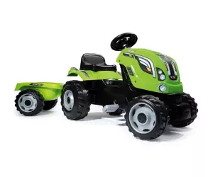 Tractor Claas Farmer Xl + Remolque  3 Años+verde/rojo PORTES GRATIS - VERDE