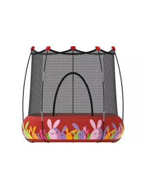 Trampolín Kohala 2 en 1 parque de juegos y cama elástica- Rojo/azul