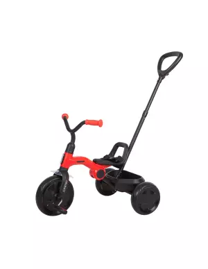 Triciclo Plegable Ant Plus Rojo/AMARILLO/GRIS con barra de empuje de Qplay