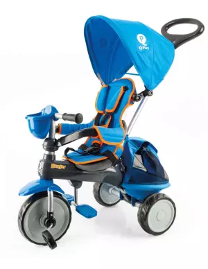 Triciclo Qplay Ranger azul/ROJO/ROSA