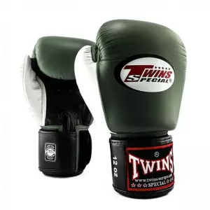 Twins Special BGVL 4 Boxing Gloves Negro-Verde GUANTES DE BOXEO