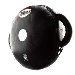 Twins Special Round Shield Leather PML 12 Negro ESCUDO GOBERNADORA