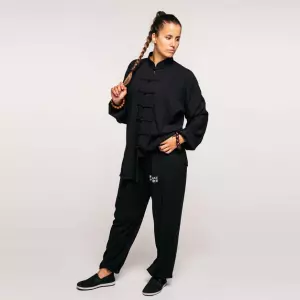 Uniforme Tai Chi Qïng. Negro. XL