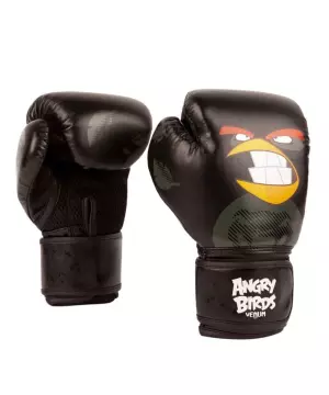 Venum Angry Birds Boxing Gloves- For Kids Negro BOXEO GUANTES NIÑO