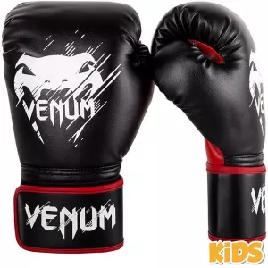Venum Guantes Infantiles Contender Negro-Rojo boxeo