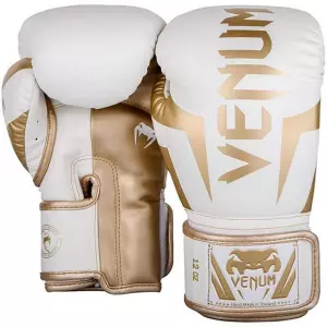 Venum Guantes Boxeo Elite Blanco-Oro 10/12/14/16 onzas