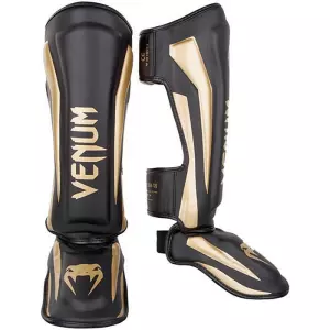 Venum Elite Standup Shinguards Negro-Oro ESPINILLERA