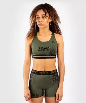 Venum UFC Authentic Fight Week Womens Sport Bra Verde LUCHA SUJETADOR