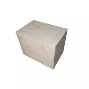 Cajón madera grande - Wood Plyobox . Madera Natural PLIOMETRICO 51X61X76