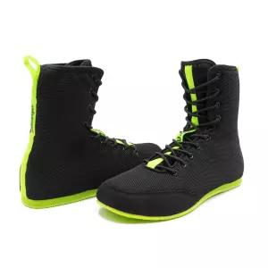 ZAPATILLAS BOXEO CHALLENGER HI-TOP negro-amarillo neon/negro-rojo