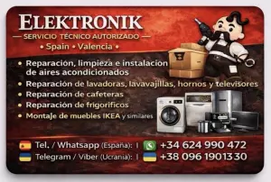 Reparación de electrodomésticos en Valencia