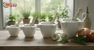 Morteros de mármol blanco Macael. Fabricante