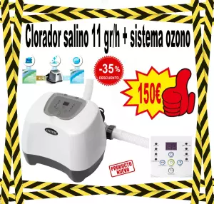 Clorador Salino INTEX 11 gr/h + Ozono